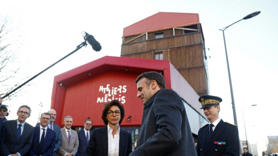 D&eacute;placement tr&egrave;s politique de Macron et Dati jeudi en Seine-Saint-Denis