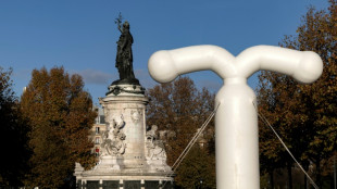 A Paris, un stérilet géant pour interpeller sur le sort des contraceptifs américains