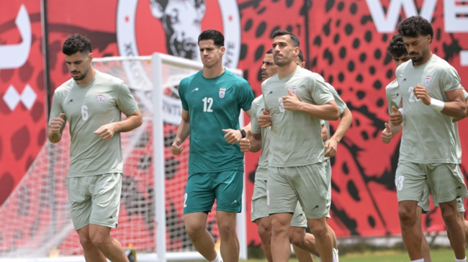 Iran's World Cup players take to the training pitch
