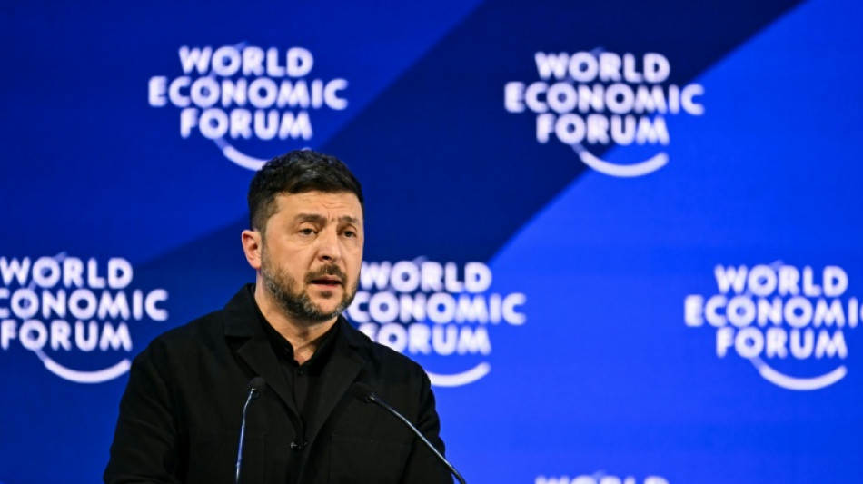 In fiery Davos speech, Zelensky blasts EU, says US 'security guarantees' ready