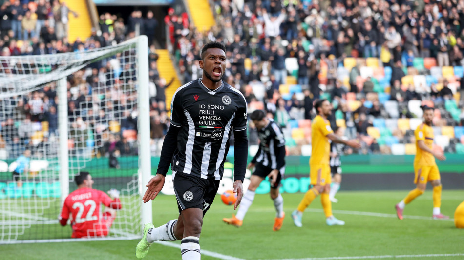 Udinese e Pisa si dividono la posta