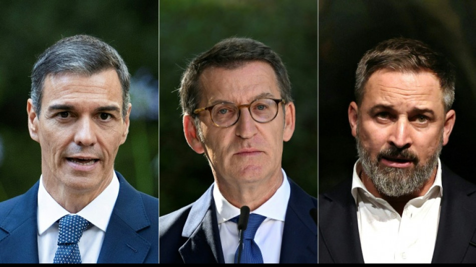 S&aacute;nchez, Feij&oacute;o, Abascal: les trois principaux protagonistes des l&eacute;gislatives espagnoles