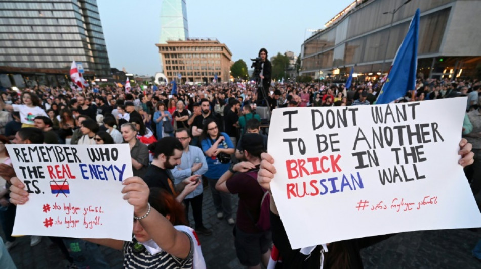 Neuer Protest in Georgien gegen Gesetz zur "ausl&auml;ndischen Einflussnahme"